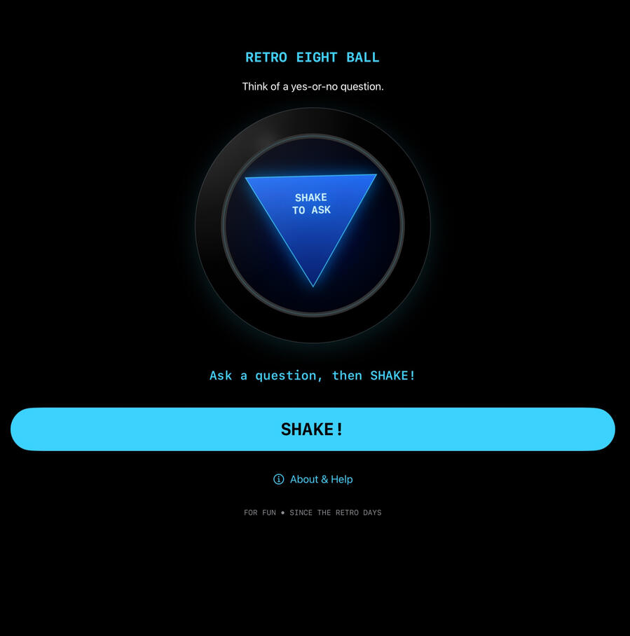 Retro Eight Ball